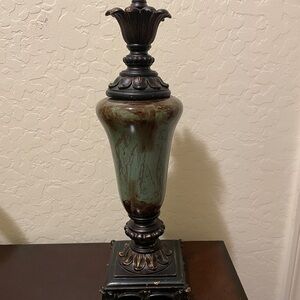 Elegant Black, Green and Brown Table Decor Glass